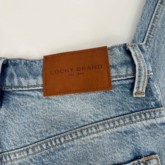 Lucky Brand Blue Light Wash 80s Curve High Rise Tapered Jeans | New With Tags - Picture 2 of 11